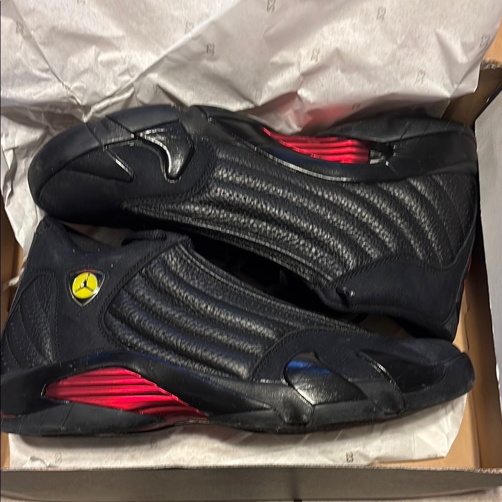 Jordan Black and Red Sneakers Sleek Design